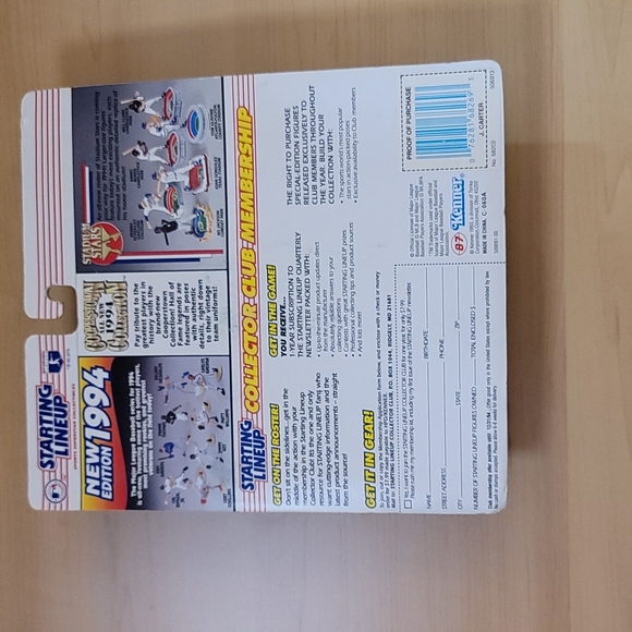 MLB Joe Carter Starting Lineup Baseball New 1994 Edition Brand New - Picture 2 of 9